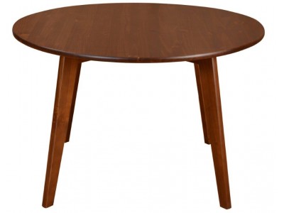 Mesa redonda de madeira cor amendoado 1,20m Ø | Scandian